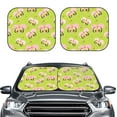 thumbnail image 1 of Uemuo Avocado Lovers Printed 2 PCS Car Windshield Sun Shade, Auto Sun Heat and UV Rays Blocker, Foldable Automotive Front Window Sunshade Protector, 1 of 7