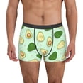thumbnail image 1 of Uemuo Avocado Pattern Men's Boxer Briefs,Trunk Anti-Chafing,Comfortable, Durable, and Stylish Underwear-Large, 1 of 9