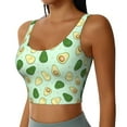 thumbnail image 1 of Uemuo Avocado Pattern Women's Sports Bra - High Impact Support, Breathable, and Comfortable Athletic Bra for Running, Yoga, and Workouts, 1 of 9