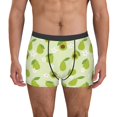 thumbnail image 1 of Uemuo Avocado With Leaf And Flower Pattern Men's Boxer Briefs,Trunk Anti-Chafing,Comfortable, Durable, and Stylish Underwear-Large, 1 of 9