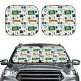 thumbnail image 1 of Uemuo Back To School A Printed 2 PCS Car Windshield Sun Shade, Auto Sun Heat and UV Rays Blocker, Foldable Automotive Front Window Sunshade Protector, 1 of 7