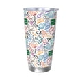 thumbnail image 1 of Uemuo Back To School Print Travel Coffee Mug ,20oz Double-walled Car Cup ,Stainless Steel Insulated Tumbler Leak-proof Travel Cup Reusable Straw Car Cup-Without Straw, 1 of 8