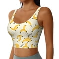 thumbnail image 1 of Uemuo Banana Pattern Women's Sports Bra - High Impact Support, Breathable, and Comfortable Athletic Bra for Running, Yoga, and Workouts, 1 of 9