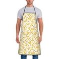 thumbnail image 1 of Uemuo Banana Printed Bib Apron, Adjustable , Water and Oil Resistant, Cooking Kitchen Chef Apron for Women Men, 1 of 5