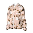 thumbnail image 1 of Uemuo Beagle Dog On Brown Pattern Women's Full Zip UPF 50+ Sun Protection Hoodie Jacket Long Sleeve Sun Shirt Hiking Outdoor Performance with Pockets-Small, 1 of 6