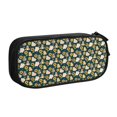 thumbnail image 1 of Uemuo Bear Sunflower Printed Pencil Pen Case, Portable Pencil Pouch with Zipper, Compact Stationery Bag Makeup Bag, Pencil Bag for Home Office, 1 of 9
