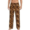 thumbnail image 1 of Uemuo Beautiful Ethnic African Women Pattern Men's Wide Leg Palazzo Lounge Pants with Pockets Light Weight Loose Comfy Casual Pajama Pants-Large, 1 of 9