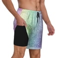 thumbnail image 1 of Uemuo Beautiful Glitter Pattern Mens Swim Trunks Quick Dry Board Shorts with Mesh Lining, Stretch Beach Shorts Quick Dry No-Chafing Board Shorts-XX-Large, 1 of 9