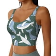 thumbnail image 1 of Uemuo Beautiful Whales Pattern Women's Sports Bra - High Impact Support, Breathable, and Comfortable Athletic Bra for Running, Yoga, and Workouts, 1 of 9