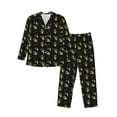 thumbnail image 1 of Uemuo Bee Floral Pattern 2-Piece Loungewear Set - Men’s Soft Sleepwear, Cozy Winter PJs, Comfy Sleep Set-Medium, 1 of 7