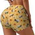 thumbnail image 1 of Uemuo Bee Wasp Pattern Women Workout Impact Shorts Scrunch Butt Lifting Gym Shorts Seamless Booty Biker Shorts-X-Large, 1 of 8