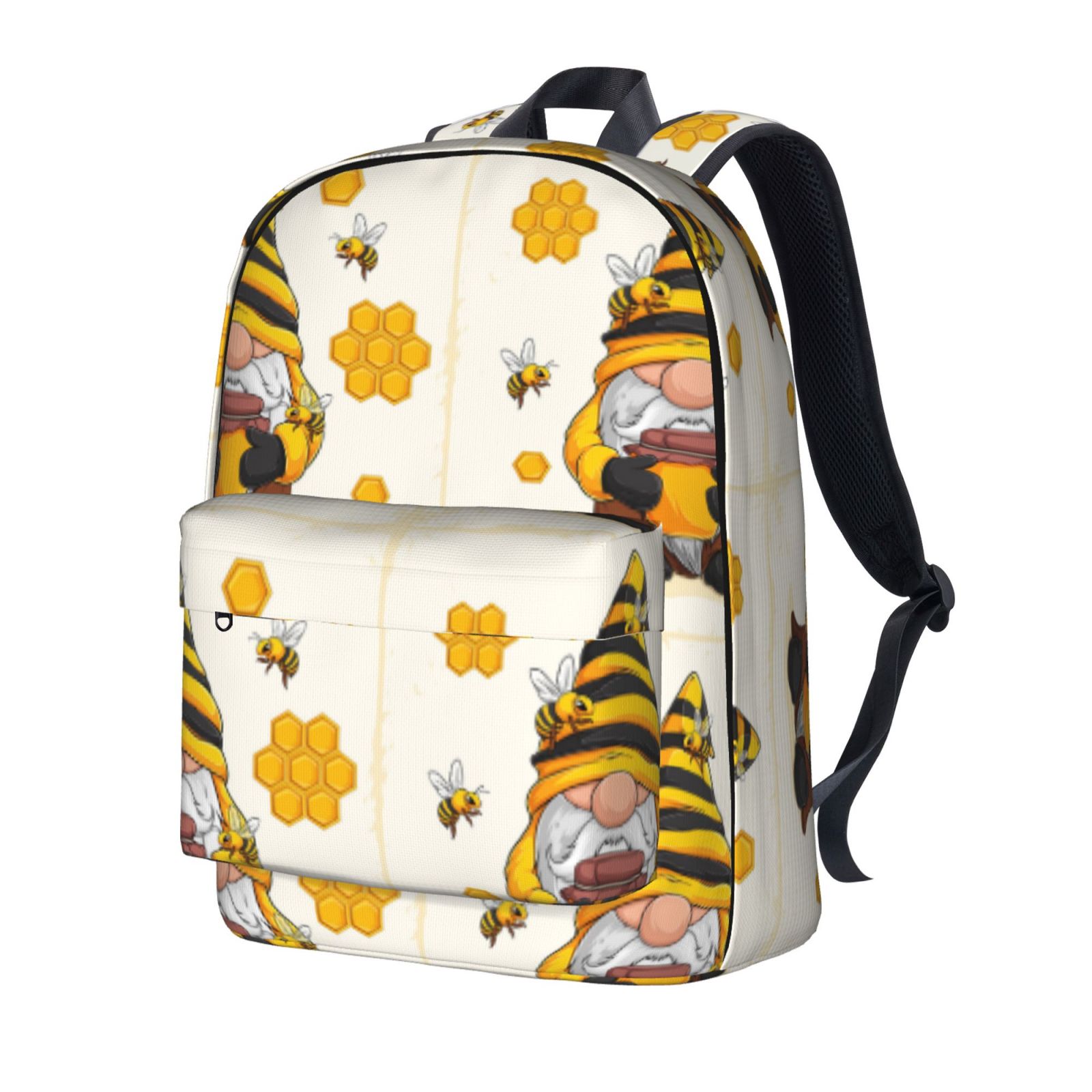 Uemuo Beekeeper Gnome Holding A Glass Pattern Backpack for Work and
