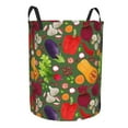 thumbnail image 1 of Uemuo Begetable Pattern Circular Laundry Hamper Basket with handles,Collapsible laundry basket,Large capacity laundry hamper,Laundry Organizer-Medium, 1 of 8