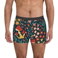 thumbnail image 1 of Uemuo Berries and Flowers Pattern Men's Boxer Briefs,Trunk Anti-Chafing,Comfortable, Durable, and Stylish Underwear-Large, 1 of 9