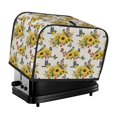 thumbnail image 1 of Uemuo Bird Sunflowers Print Toaster Cover 2 Slice, Small Kitchen Appliance Covers, Toaster Oven Cover with Loop, Bread Machine Cover Dust Cover Protection, 1 of 7
