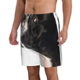 thumbnail image 1 of Uemuo Black And White Boston Terrier Pattern Men's Swim Trunks Hawaiian Beach Bathing Suit Swimsuits Beach Quick-Dry Shorts with Pockets-Medium, 1 of 9