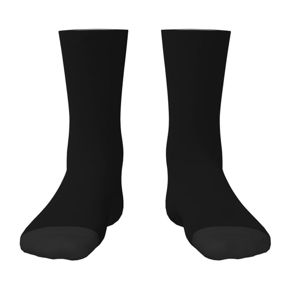 Uemuo Black Printed Kids Boys Socks Seamless Crew Socks Crazy Funny Athletic Sport Socks for Children