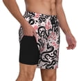 thumbnail image 1 of Uemuo Black Snake Pattern Mens Swim Trunks Quick Dry Board Shorts with Mesh Lining, Stretch Beach Shorts Quick Dry No-Chafing Board Shorts-3X-Large, 1 of 9