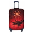 thumbnail image 1 of Uemuo Black Spider Web With Spiders Printed Washable Luggage Cover - Fashion Suitcase Protector Fits 18-32 Inch Luggage -Large, 1 of 9