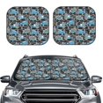 thumbnail image 1 of Uemuo Blue Excavator Printed 2 PCS Car Windshield Sun Shade, Auto Sun Heat and UV Rays Blocker, Foldable Automotive Front Window Sunshade Protector, 1 of 7