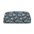 thumbnail image 1 of Uemuo Blue Excavator Printed Leather Pencil Case, Pencil Pouch, Portable Pencil Bag, Pen Case for& Office, 1 of 7