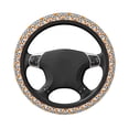 thumbnail image 1 of Uemuo Blue Orange Pumpkin fall Printed Car Elastic Steering Wheel Cover - Universal Car Accessory for Diverse Cars Anti-Slip, and Comfortable- 15", 1 of 1