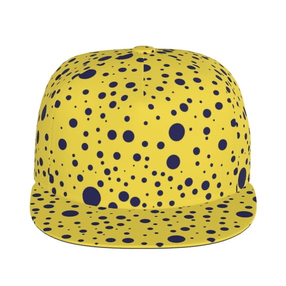 Uemuo Blue Spots Pattern Women's Baseball Cap,Straight Brim Hat,Golf Dad Hat,Travel Hat,Sun Protection Cap,Everyday Accessory