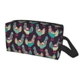 thumbnail image 1 of Uemuo Bohemian Chicken Pattern Portable Toiletry Bags with Handle, Waterproof travel Make up Bags for Women, Large Capacity Travel Cosmetic Bags, 1 of 9