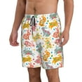 thumbnail image 1 of Uemuo Boho Bunny Pattern Men's Swim Trunks Hawaiian Beach Bathing Suit Swimsuits Beach Quick-Dry Shorts with Pockets-X-Large, 1 of 9