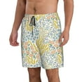 thumbnail image 1 of Uemuo Boho Pattern Men's Swim Trunks Hawaiian Beach Bathing Suit Swimsuits Beach Quick-Dry Shorts with Pockets-Large, 1 of 9