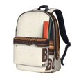 Uemuo Books Key To Knowledge Pattern Backpack for Work and Travel