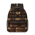 thumbnail image 1 of Uemuo Bookshelves Printed Student Durable Water-resistant Backpack,Travel Backpack,Outdoor Activities Backpack, Laptop Backpack, Multi-compartment Backpack, 1 of 5