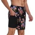 thumbnail image 1 of Uemuo Bouquet Pattern Mens Swim Trunks Quick Dry Board Shorts with Mesh Lining, Stretch Beach Shorts Quick Dry No-Chafing Board Shorts-3X-Large, 1 of 9