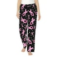 thumbnail image 1 of Uemuo Breast Cancer Awareness (2) Pattern Women's Wide Leg Palazzo Lounge Pants with Pockets Light Weight Loose Comfy Casual Pajama Pants-XX-Large, 1 of 9