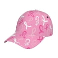 thumbnail image 1 of Uemuo Breast Cancer Awareness (3) Pattern Baseball Cap Golf Dad Hat Adjustable Original Classic Low Profile Cotton Hat Unconstructed Plain Cap Men Women, 1 of 9