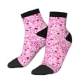 thumbnail image 1 of Uemuo Breast Cancer Awareness2 Printed Crew Socks, Moisture-Wicking Socks, Athletic Socks for Men Breathable Cushion Socks Casual Sport Socks for Running Traveling, 1 of 6
