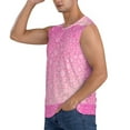 thumbnail image 1 of Uemuo Breast Cancer Pink Ribbons Awareness Pattern Men's Sleeveless T-Shirt,Muscle Athletic Tank Top, Moisture-wicking Quick-dry Breathable Classic Tee Top for Gym Run Outdoor Sports-Large, 1 of 8