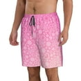 thumbnail image 1 of Uemuo Breast CancerN Ribbons Awareness Pattern Men's Swim Trunks Hawaiian Beach Bathing Suit Swimsuits Beach Quick-Dry Shorts with Pockets-Large, 1 of 9