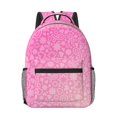 thumbnail image 1 of Uemuo Breast CancerN Ribbons Awareness Printed Student Durable Water-resistant Backpack,Travel Backpack,Outdoor Activities Backpack, Laptop Backpack, Multi-compartment Backpack, 1 of 5