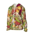 thumbnail image 1 of Uemuo Bright Mushrooms Pattern Women's Full Zip UPF 50+ Sun Protection Hoodie Jacket Long Sleeve Sun Shirt Hiking Outdoor Performance with Pockets-, 1 of 9