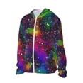 thumbnail image 1 of Uemuo Bright Universe Pattern Women's Full Zip UPF 50+ Sun Protection Hoodie Jacket Long Sleeve Sun Shirt Hiking Outdoor Performance with Pockets-X-Large, 1 of 9