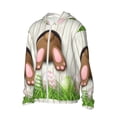 thumbnail image 1 of Uemuo Brown Bunny Pattern Women's Full Zip UPF 50+ Sun Protection Hoodie Jacket Long Sleeve Sun Shirt Hiking Outdoor Performance with Pockets-3X-Large, 1 of 9