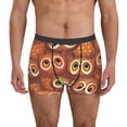 thumbnail image 1 of Uemuo Brown Owl Pattern Men's Boxer Briefs,Trunk Anti-Chafing,Comfortable, Durable, and Stylish Underwear-Small, 1 of 9