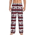 thumbnail image 1 of Uemuo Buffalo Plaid Forest Pattern Men's Wide Leg Palazzo Lounge Pants with Pockets Light Weight Loose Comfy Casual Pajama Pants-Small, 1 of 9