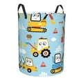 thumbnail image 1 of Uemuo Building Truck Pattern Circular Laundry Hamper Basket with handles,Collapsible laundry basket,Large capacity laundry hamper,Laundry Organizer-Medium, 1 of 8