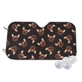 thumbnail image 1 of Uemuo Bulldog with Sunglasses Pattern Accordion Car Windshield Sun Shade, Foldable Reflective Sun Visor for Car, Reflector Windshield Sunshade-Small, 1 of 7