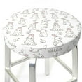 thumbnail image 1 of Uemuo Bunny And Bird Pattern Round Bar Stool Seat Covers Washable Stool Cushion Slipcover Elastic Bar Chair Covers-12 inch, 1 of 7