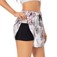 thumbnail image 1 of Uemuo Butterflies (2) Pattern Women's Athletic Shorts High Waisted Running Shorts with Liner Pockets Gym Elastic Workout Shorts-X-Large, 1 of 9