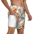 thumbnail image 1 of Uemuo Butterflies and Roses Pattern Mens Swim Trunks Quick Dry Board Shorts with Mesh Lining, Stretch Beach Shorts Quick Dry No-Chafing Board Shorts-Medium, 1 of 9