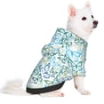 thumbnail image 1 of Uemuo Butterflies for Winter Dog Hoodie Sweatshirts with Pockets Warm Dog Clothes for Small Dogs Chihuahua-XX-Large, 1 of 8